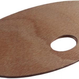 PALETA MADERA OVALADA BARNIZADA